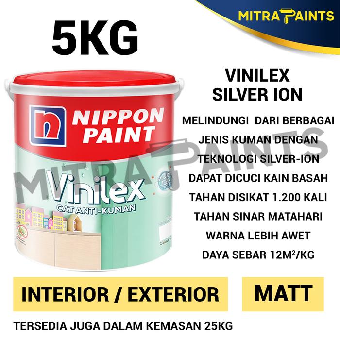 Gambar CAT TEMBOK NIPPON PAINT WARNA SNOW WHITE NP OW 1002 P / BROKEN WHITE - V SILVER ION dari Mitra Paints undefined Tokopedia
