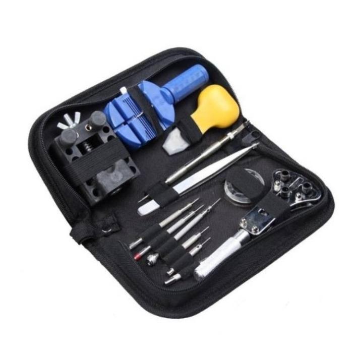 Gambar Alat Service Jam Tangan Pembuka Jam Perbaikan Servis Arloji Set - 13 Set + Tas dari Alat Ukur Dan Repeater undefined Tokopedia