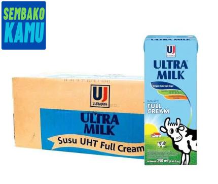 Gambar Susu UHT Ultra Milk Cokelat Stawberi Vanila 200 ml 1 Dus x 24 pcs - Full Cream dari Toko Sembako Kamu undefined Tokopedia