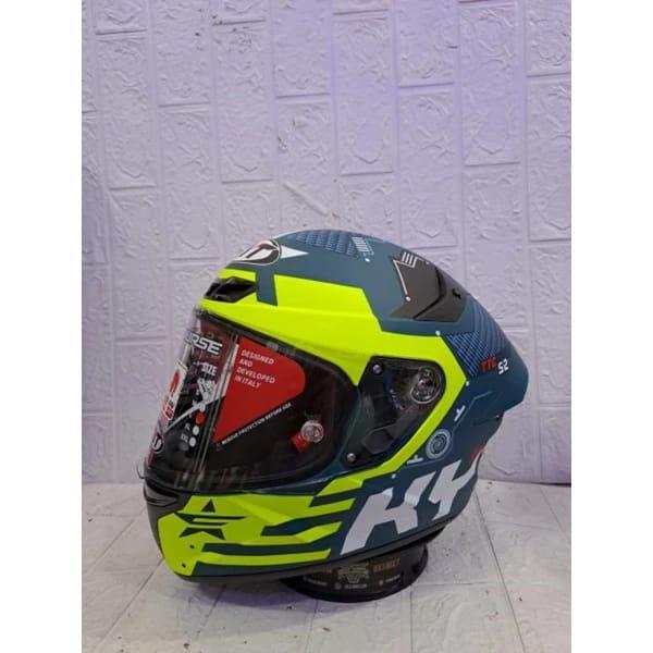 Gambar HELM KYT TT COURSE FUSELAGE WHITE RED ORIGINAL - Fuselage Yellow, M dari Kompashelmet undefined Tokopedia