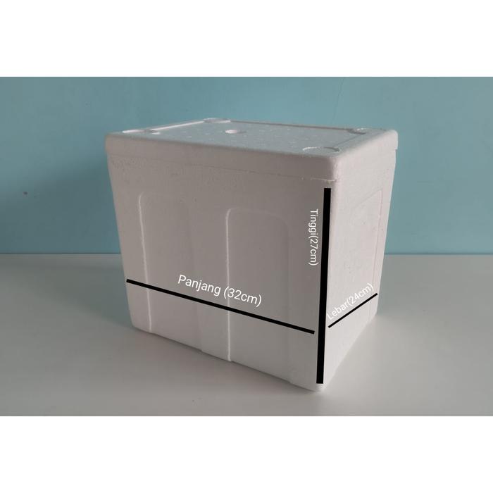 Gambar Polyfoam/Styrofoam Box untuk Daging Beku, Makanan, Barang Fragile(Larg dari Ikan Giling Saudara undefined Tokopedia