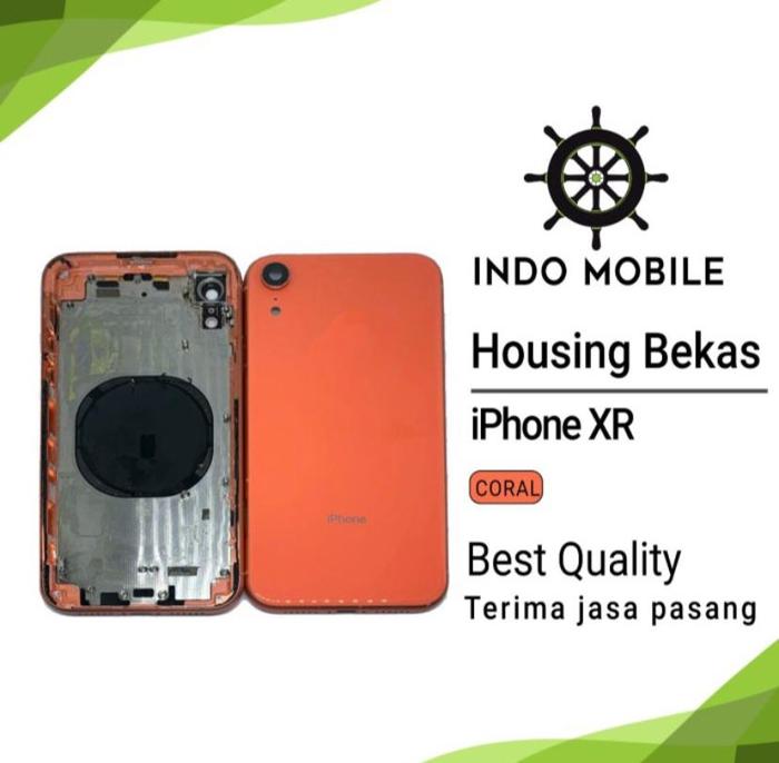 Gambar HOUSING IPHONE XR HOUSING BEKAS / HOUSING SECOND IPHONE XR - CORAL dari Indo mobile undefined Tokopedia
