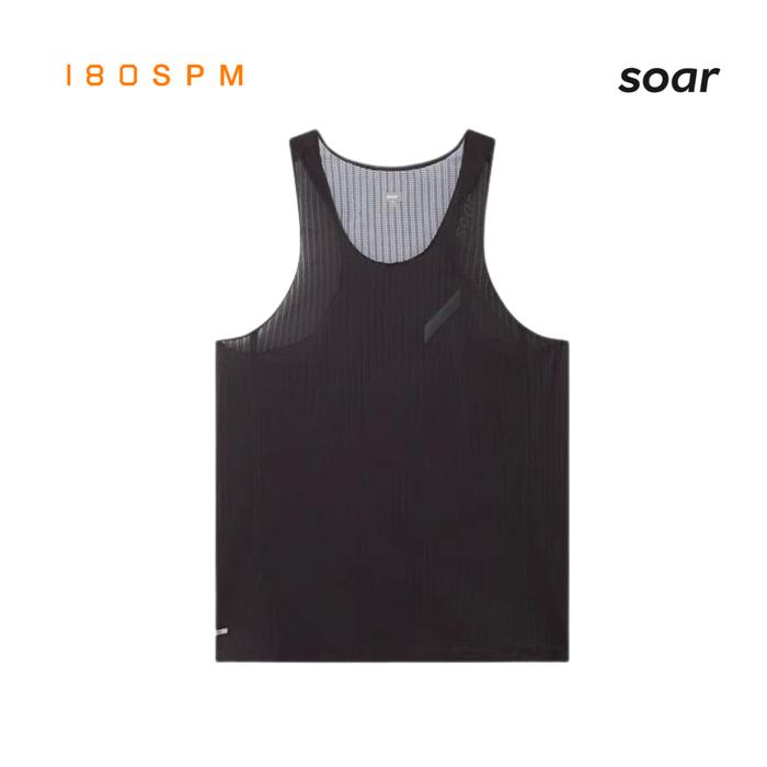 Gambar Singlet Lari Pria SOAR Men's Race Vest - BLACK, M dari 180 SPM OFFICIAL undefined Tokopedia