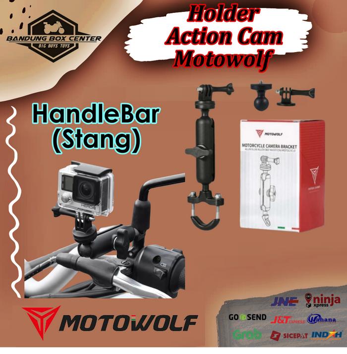 Gambar Bracket Gopro Breket Go Pro Holder Kamera Action Cam MOTOWOLF Motor - Stang dari Bandung Box Center undefined Tokopedia