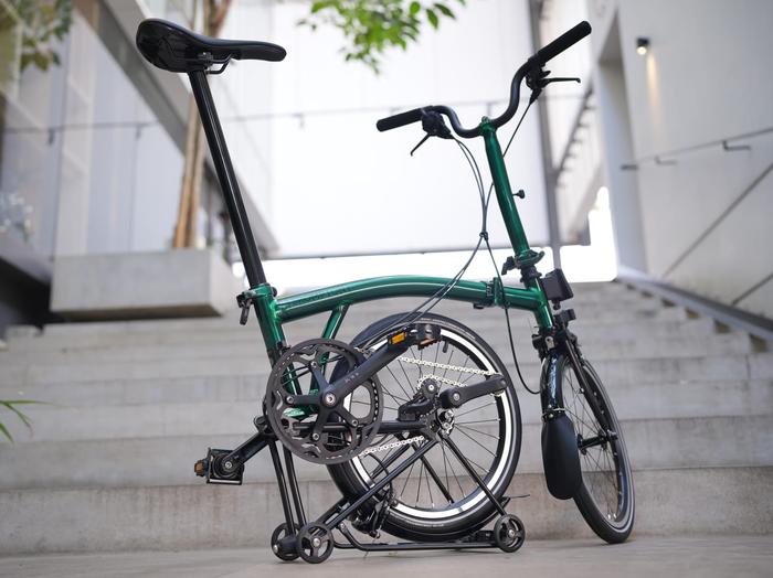 Jual Brompton P line Urban mid rise Rack-Emerald Green Kab