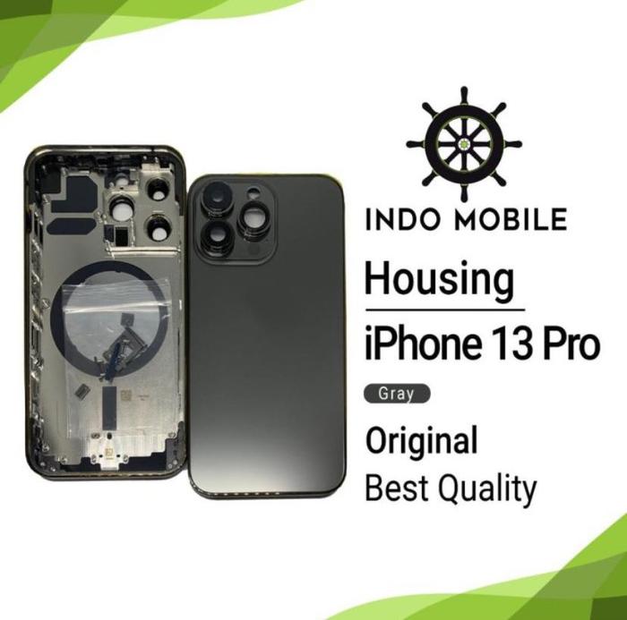 Gambar HOUSING IPHONE 13 PRO / CASING IPHONE 13 PRO GRADE ORIGINAL - GRAPHITE dari Indo mobile undefined 5 Tokopedia