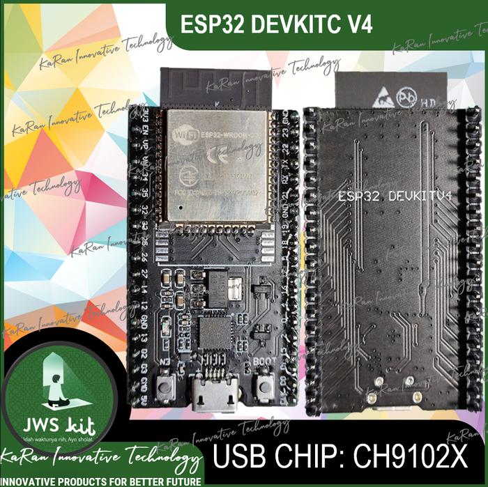 Gambar ESP32 DevkitC V4 ESP-WROOM-32D Development Board ioT - UARTCHIP CH9102 dari kinnovtech undefined Tokopedia