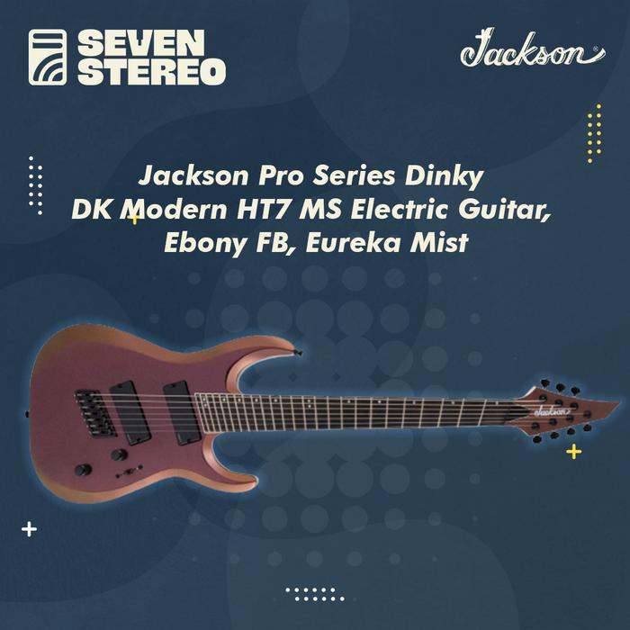 Gambar Jackson Pro Series Dinky DK Modern HT7 MS Guitar Ebony FB Eureka Mist dari Seven Stereo undefined Tokopedia