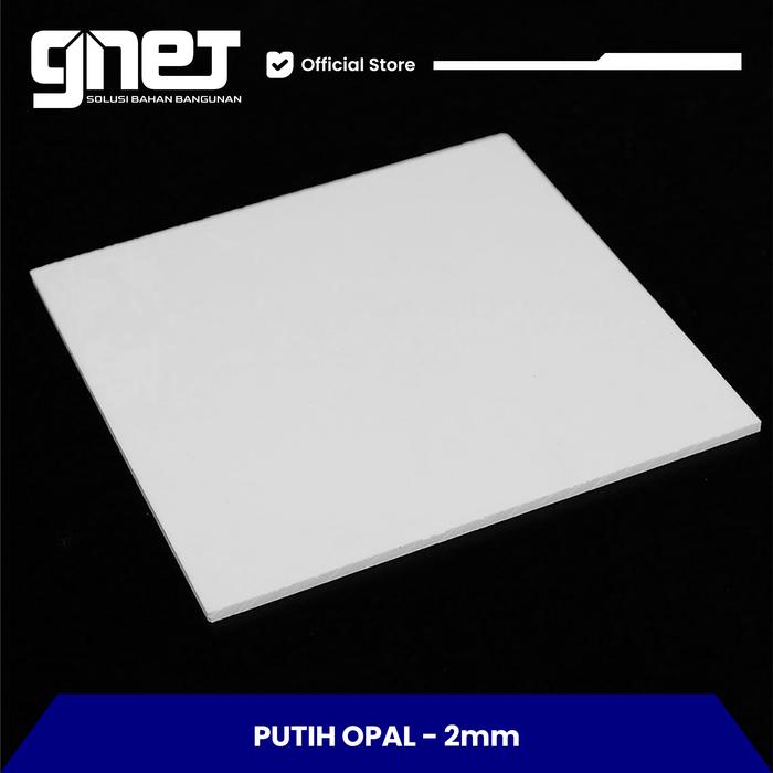Gambar GNET Acrylic Sheet | Akrilik Lembaran Tebal 2mm 3mm 5mm - Putih OPAL-2mm dari GNET Official Store undefined Tokopedia