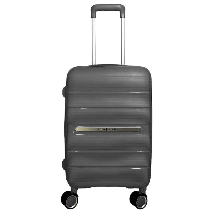 Gambar Tas Koper Polo Classic 10099 Koper Kabin 20 Inch Hardcase Anti Pecah - Dark Grey dari bandarkoper undefined Tokopedia