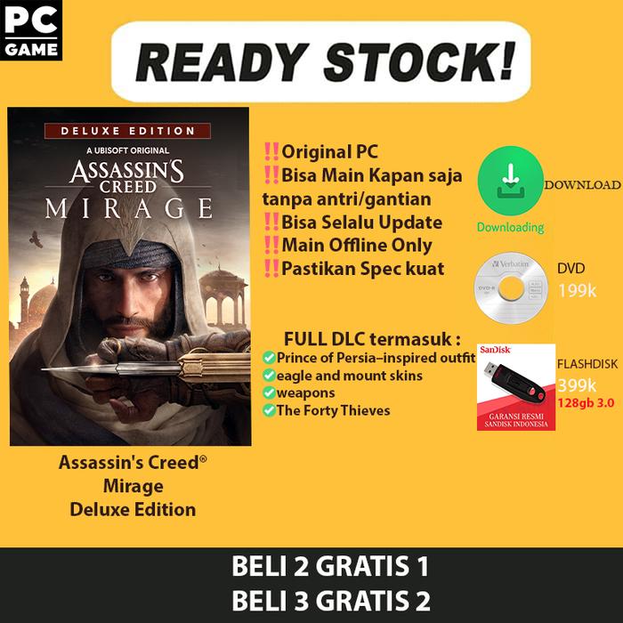 Gambar Assassins Creed Mirage Deluxe PC Original - dvd DL50GB dari Steamkey undefined Tokopedia