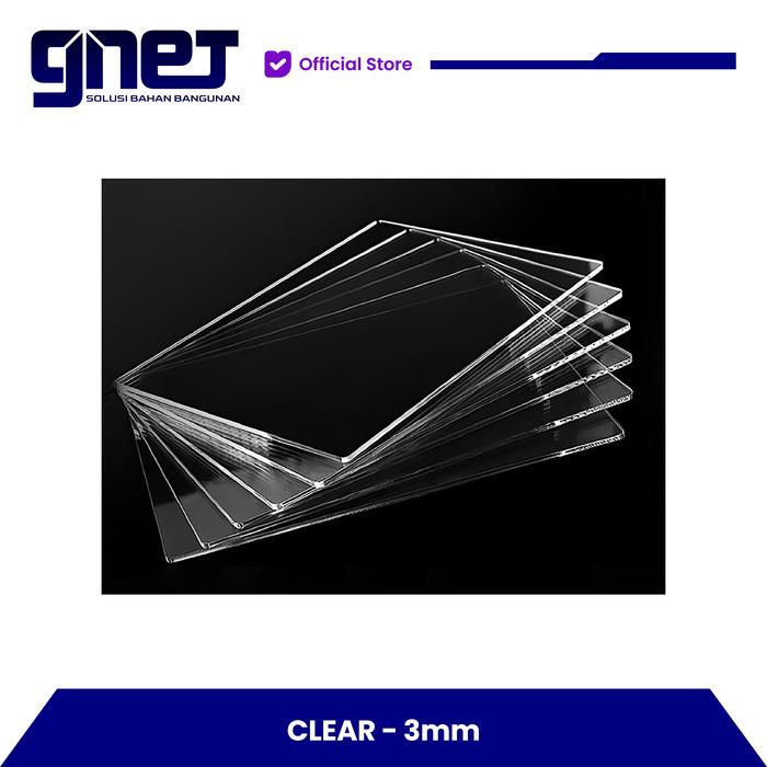 Gambar GNET Acrylic Sheet | Akrilik Lembaran Tebal 2mm 3mm 5mm - CLEAR - 3mm dari GNET Official Store undefined Tokopedia