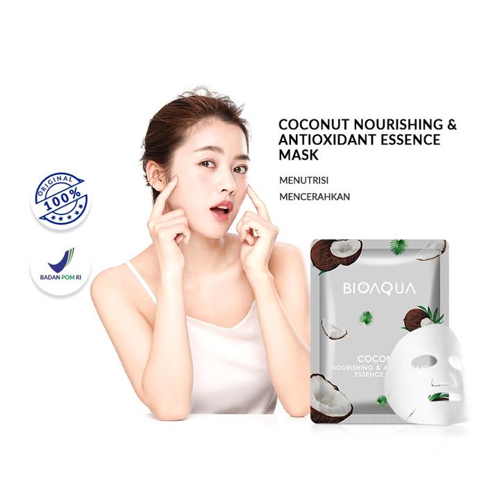Gambar KAMIA - BIOAQUA Mask Series - Sheet Mask | Essence Mask Series 2 - Coconut Mask dari kamiabeauty undefined Tokopedia