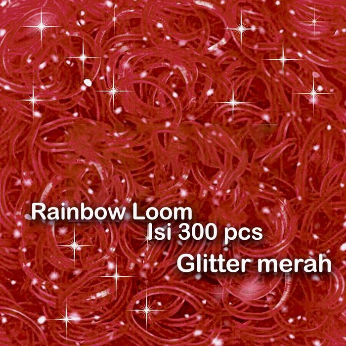 Jual Karet rainbow loom/loom bands karet non toxic isi 300pcs