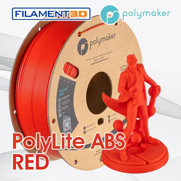 Gambar Filament Polymaker - PolyLite ABS - Merah dari FILAMENT3D undefined Tokopedia