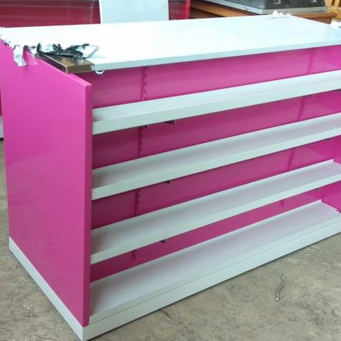 Gambar meja kasir supermarket minimarket - Merah Muda, Type 2 dari Mkhtr Rak Store Jakarta undefined Tokopedia