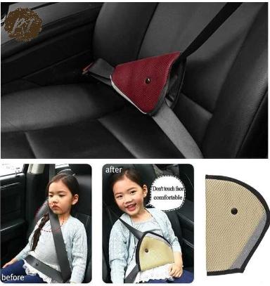 Car Child Kids Seat Belt Safety Cushion Pengaman Sabuk Mobil Anak Cream