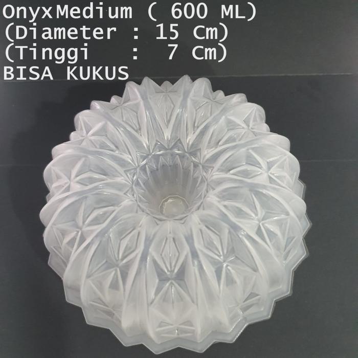 Gambar Cetakan Kue Puding 15 x 7 Cm 600 ML Loyang Onyx Jamrud Shapire Ruby - A Onyx dari Momoco Bakeware undefined Tokopedia