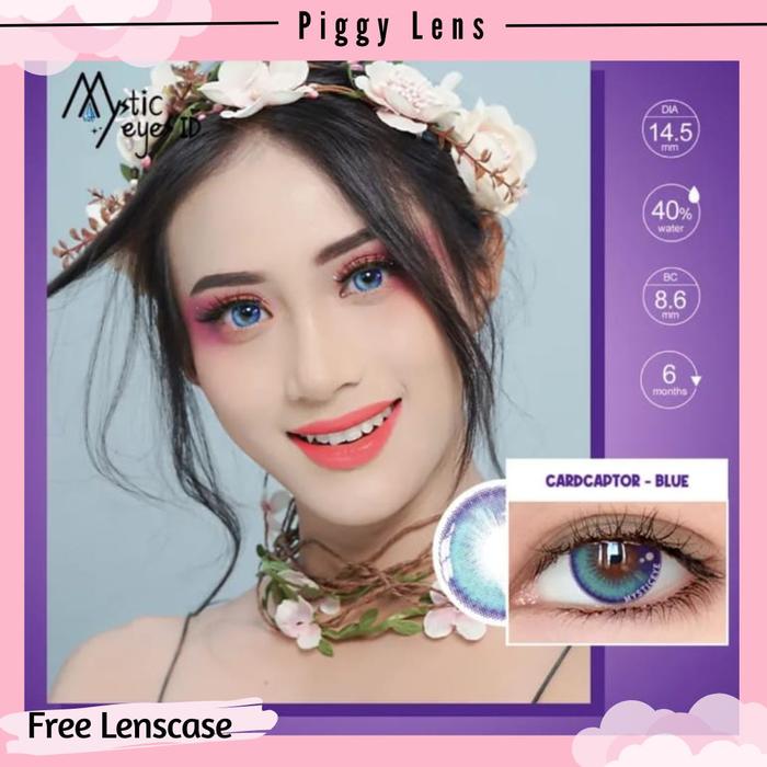 Gambar Softlens MysticEyes Normal Free Lenscase - CAPTOR BLUE dari Piggy Lens undefined Tokopedia