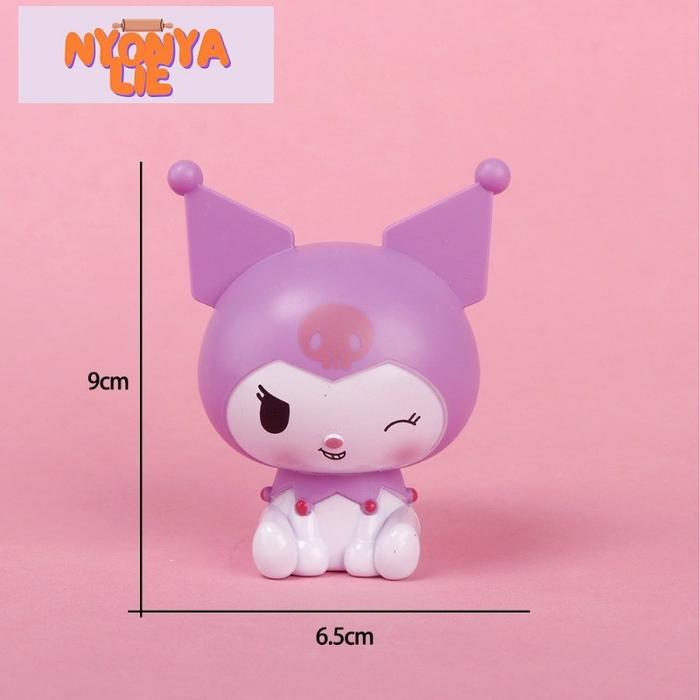 Gambar CCA60 Topper Cinnamoroll Kuromi Sanrio  Dekorasi Kue Ulang Tahun Natal - Kuromi Ungu dari Nyonya Lie undefined Tokopedia