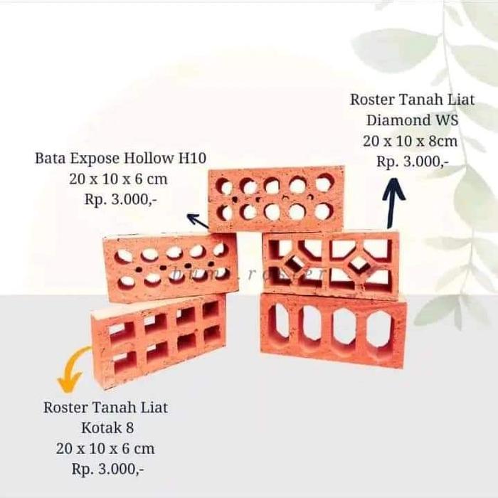 Material Roster Tanah Jual BATA EXPOSE/ROSTER TANAH LIAT DIAMOND/ROSTER TANAH LIAT KOTAK ...