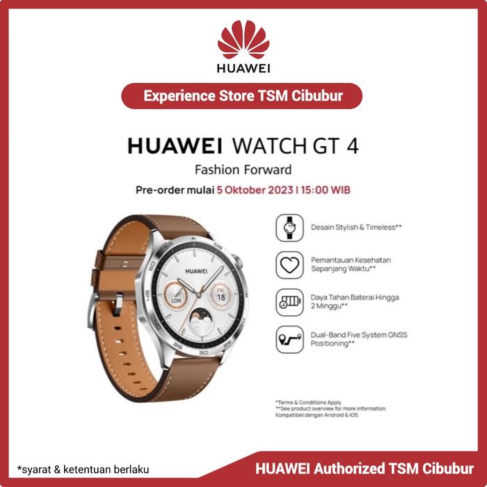 Gambar HUAWEI WATCH GT 4 Smartwatch | Fashionable | Professional Health - 46mm Brown dari Huawei TSM Cibubur undefined Tokopedia