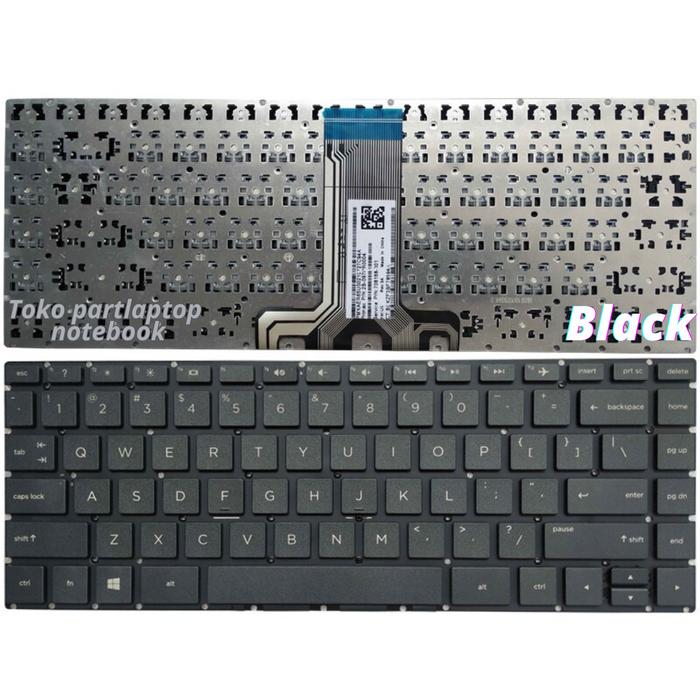 Gambar Keyboard Laptop HP 14-BS0XX Notebook - Hitam dari Toko Partlaptop undefined Tokopedia
