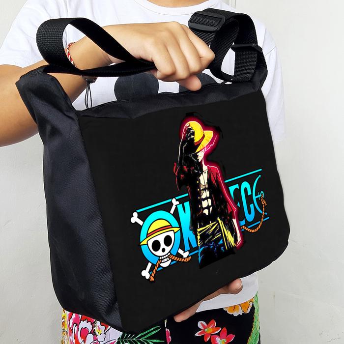 Gambar Tas selempang Laki laki Terbaru bergambar Sublim - Tas sekolah pria - Hitam OnePiece dari Griya Etnik Tas_NEW undefined Tokopedia