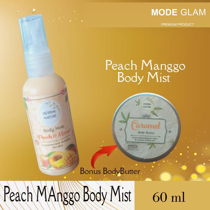 Gambar modeglam x tutti Frutti Peach & Mango illuminating body mist 60ml dari Mode Glam undefined Tokopedia
