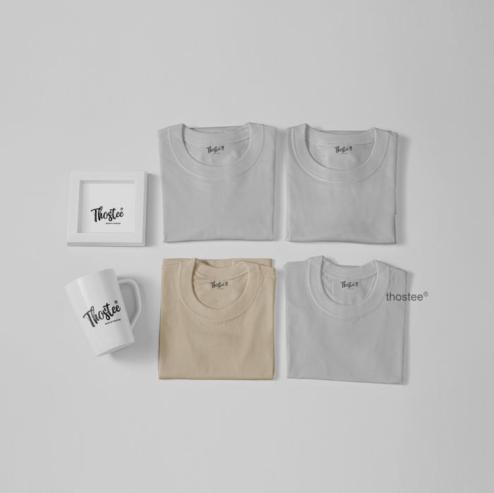 Gambar Thostee T-Shirt Kids Unisex Premium Cotton Combed 24's - Beige, M dari THOSTEE OFFICIAL undefined Tokopedia