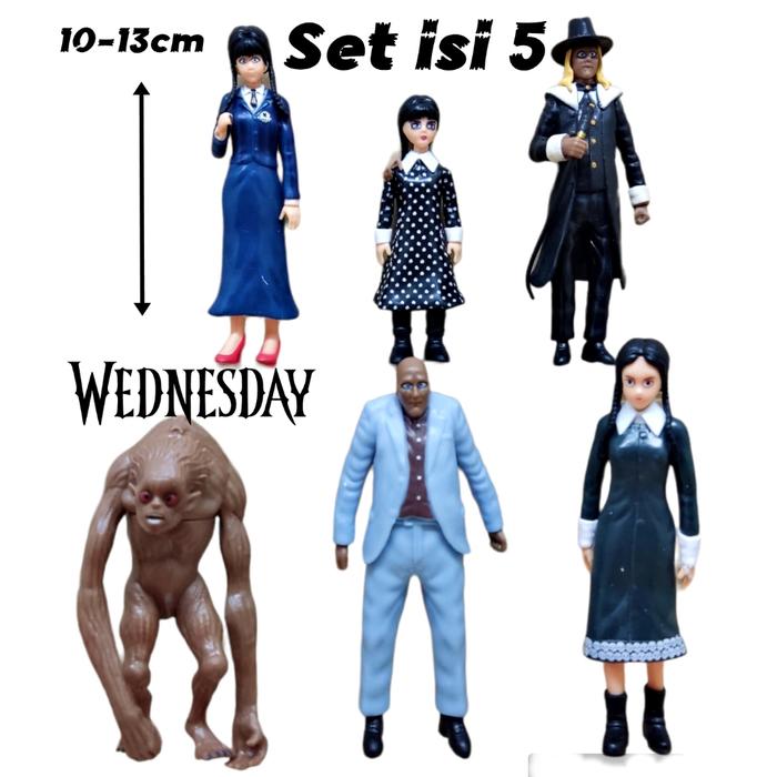 Gambar Action Figure Wednesday Addams set isi 6 dari Senangkoleksi undefined Tokopedia