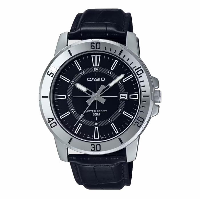 Gambar Casio Analog Jam Tangan Pria Hitam Kulit MTP-VD01L-1E Original - MTP-VD01L-1C dari Ogytashop Kota Administrasi Jakarta Pusat Tokopedia