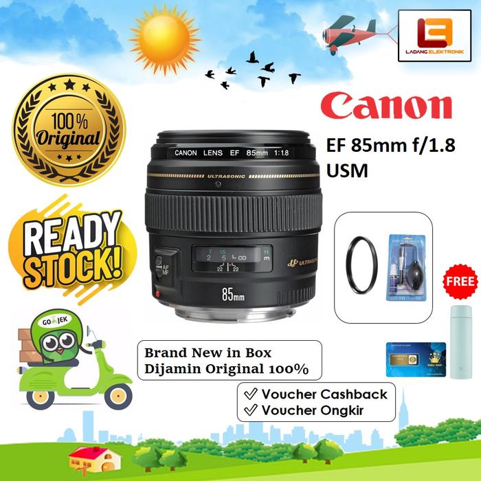 Canon EF 85mm USM For DSLR Mirorless Kamera Lensa Only di Ladang  Elektronik Official Tokopedia