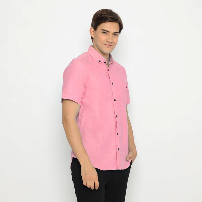 Gambar 4993 Hem Putih Polos Kemeja Casual Pria Lengan Pendek Murah Grosir - peach, XXL dari NFZ WEAR undefined Tokopedia