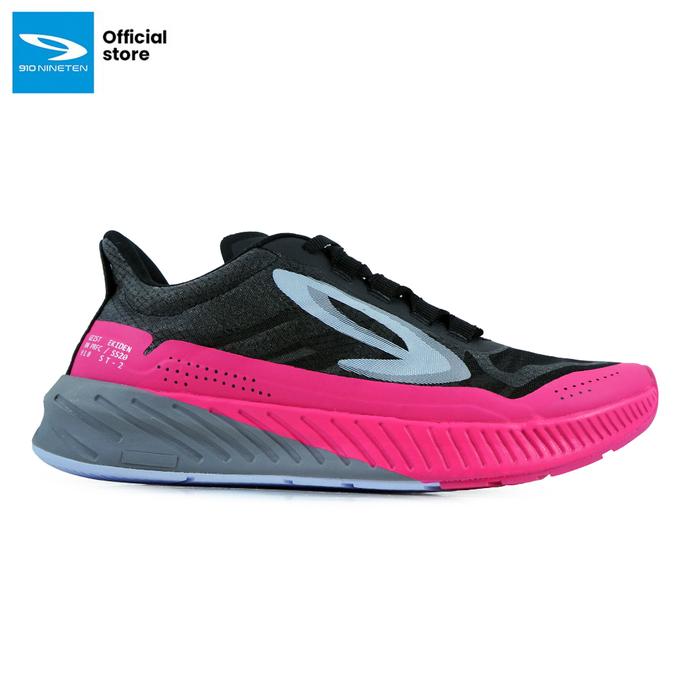 910 Nineten Geist Ekiden Running Shoes - BLACK/PINK - 39 | Indo4ward