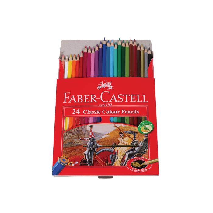 Gambar PENSIL WARNA - FABER CASTELL isi 24 warna (Classic / watercolour) - Classic dari USB ATK undefined Tokopedia