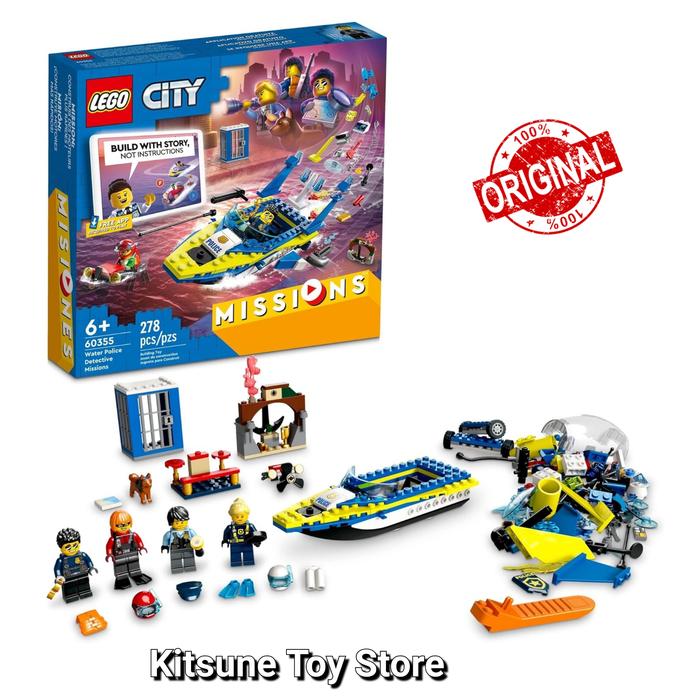 Lego City 60355 Missions Build With Story Original Mainan Balok Anak