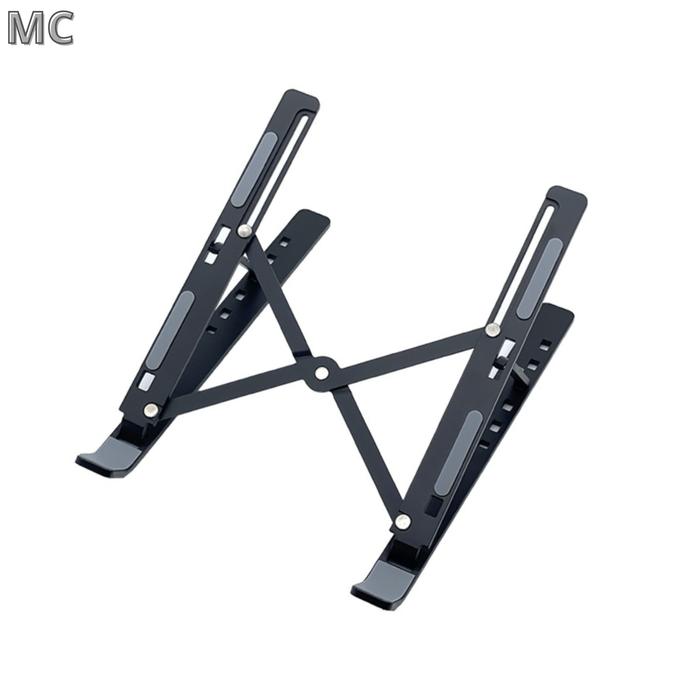 Gambar Aluminium Stand Laptop Portable Alas Notebook Adjustable Portabel - Hitam MC dari Liveris Store undefined Tokopedia