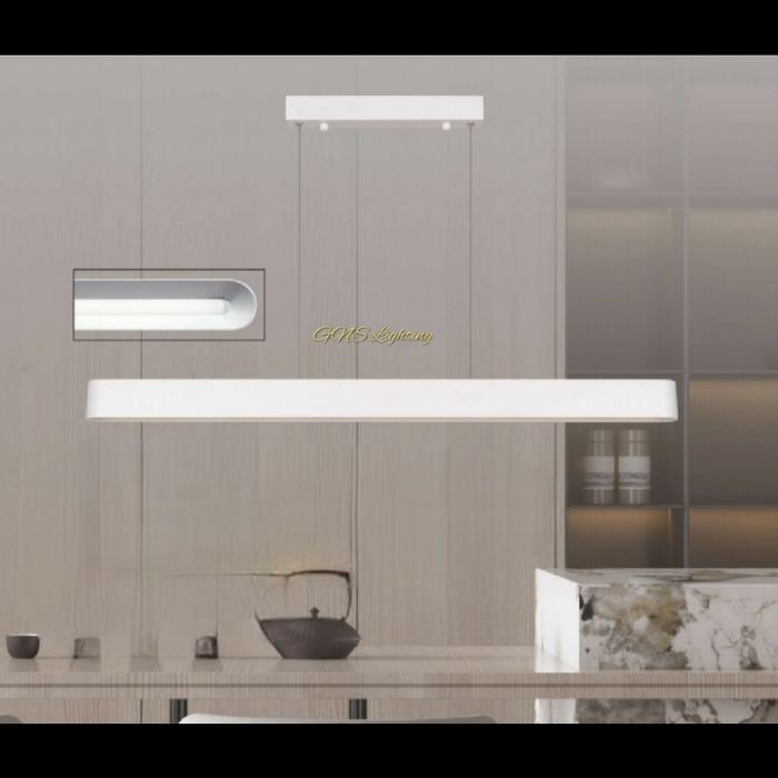 Jual Lampu gantung modern minimalis LED rectangle black simple design ...