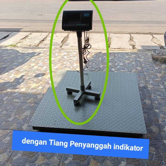 Gambar Timbangan Digital / Floor Scale 1 Ton atau 2 Ton ukuran 1mtr x 1mtr - Dengan dudukan, kapasitas 3 ton dari Dunia Timbangan undefined Tokopedia