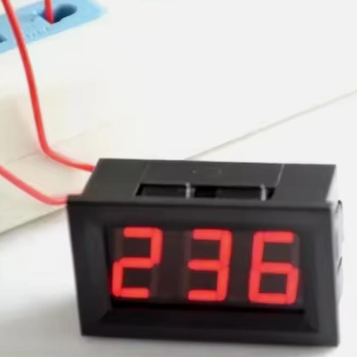 Volt Meter Digital AC 220V Pengukur Tegangan Listrik PLN