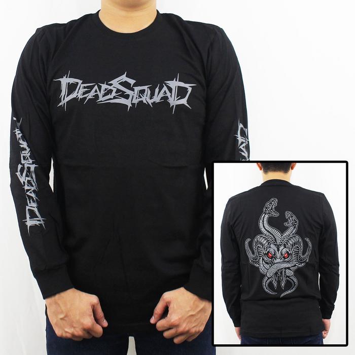 Gambar BAJU MUSIK LENGAN PANJANG DEADSQUAD 02 SIZE L XL XXL - KAOS LONGSLEEVE - KAOS MUSIK - DEADSQUAD - SERINGAI - AVENGED - JERUJI - RTF - JASAD - BURGERKILL - HOMICIDE - DEADSQUAD 01, L dari Cloudia Store_NEW undefined Tokopedia