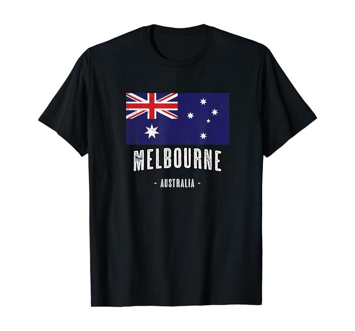 Gambar Kaos Baju Melbourne AUSTRALIA Aussie Ausie SOUVENIR oleh oleh SUVENIR - L, Hitam dari CON KAOS undefined Tokopedia