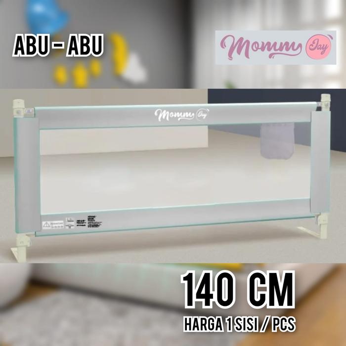 Gambar Bedrail Mommy Jay Baru Bedguard Pembatas Pengaman Pagar Kasur Baby - C140CM-ABU dari SUPERMASSIVE INDONESIA undefined Tokopedia