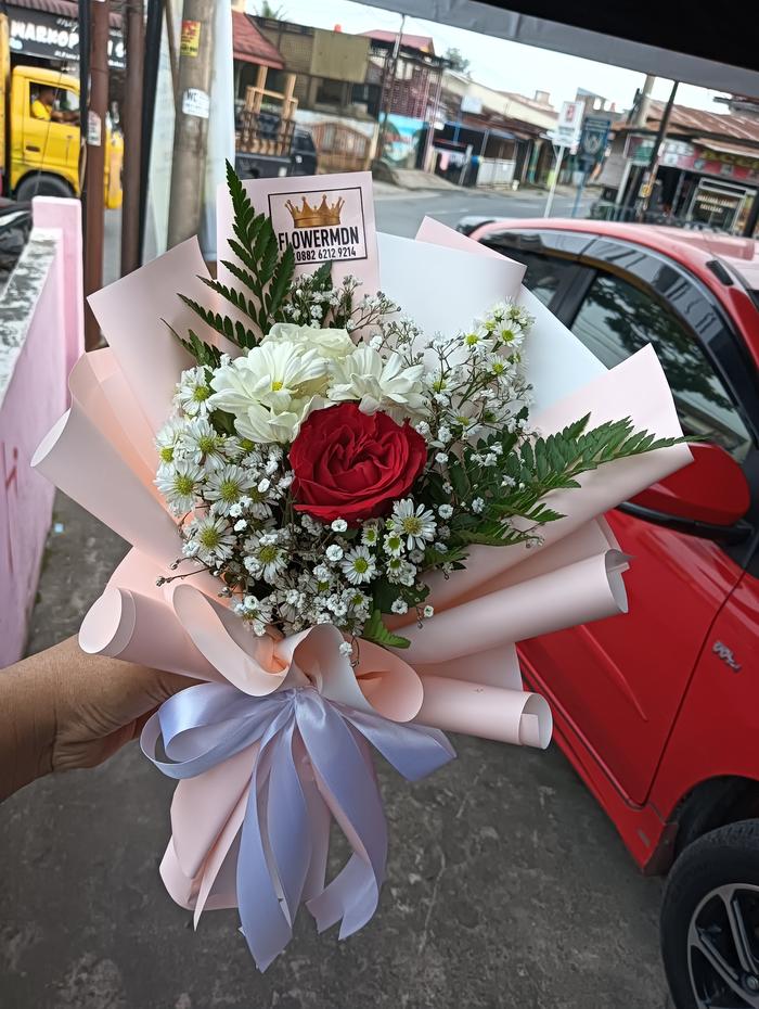 Gambar H06 buket bunga medan flower medan wisuda birthday anniversary - TP90 dari Flowers Medan undefined 3 Tokopedia