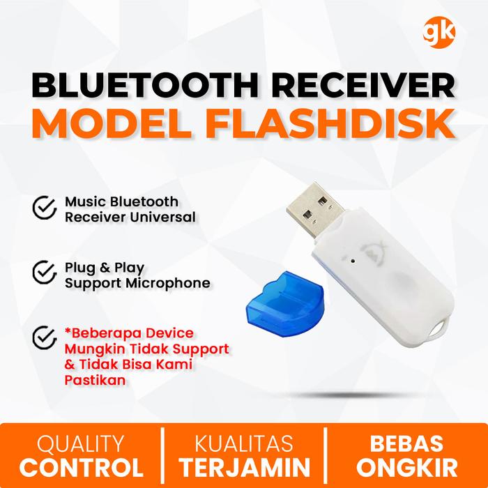 Gambar Dongle Bluetooth Wireless Music Receiver Model USB Flashdisk dari GadgetKaca undefined Tokopedia