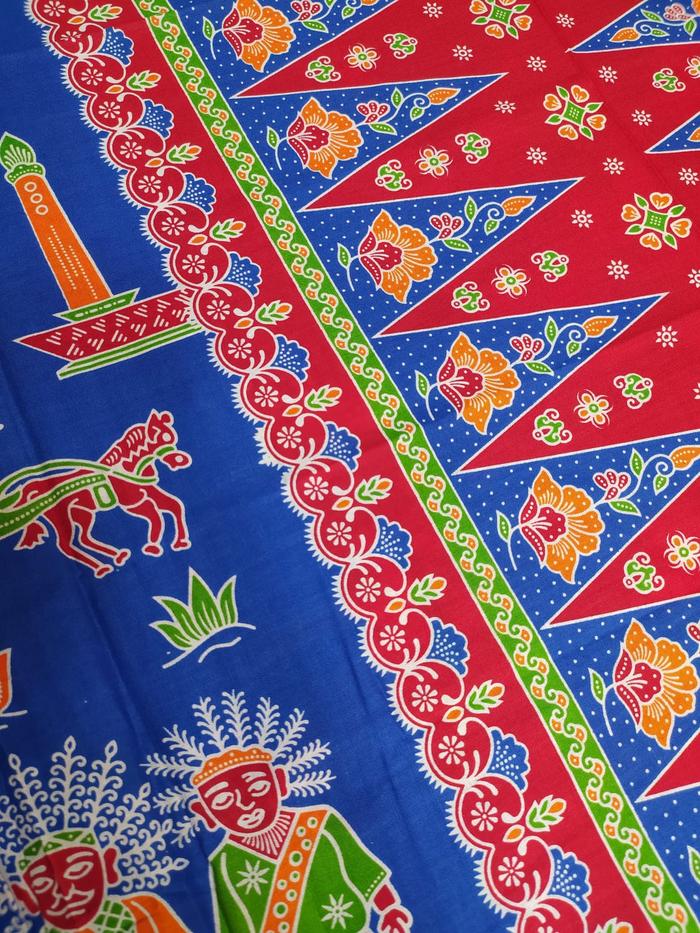 Jual Sarung Batik Motif Ondel Ondel Betawi - Biru - Jakarta Pusat ...