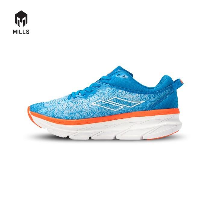 Gambar Mills Sepatu Lari Running Shoes Enermax Flasma - BlueBrightOrWht, 41 dari movemaxsport undefined Tokopedia