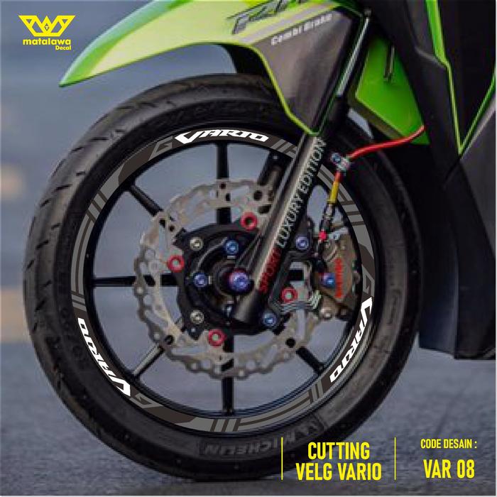 Gambar Stiker Cutting Velg Motor Honda Vario Led Old New 125 150  R14 Var 08 - Abu-abu dari MATALAWA DECAL undefined Tokopedia