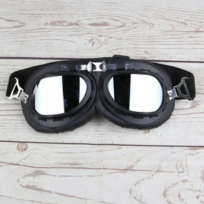 Gambar NORDSONN KACAMATA HELM GOOGLE MOTOR KULIT KLASIK RETRO VINTAGE STYLE - Silver dari Bursa Alat Mandiri undefined Tokopedia